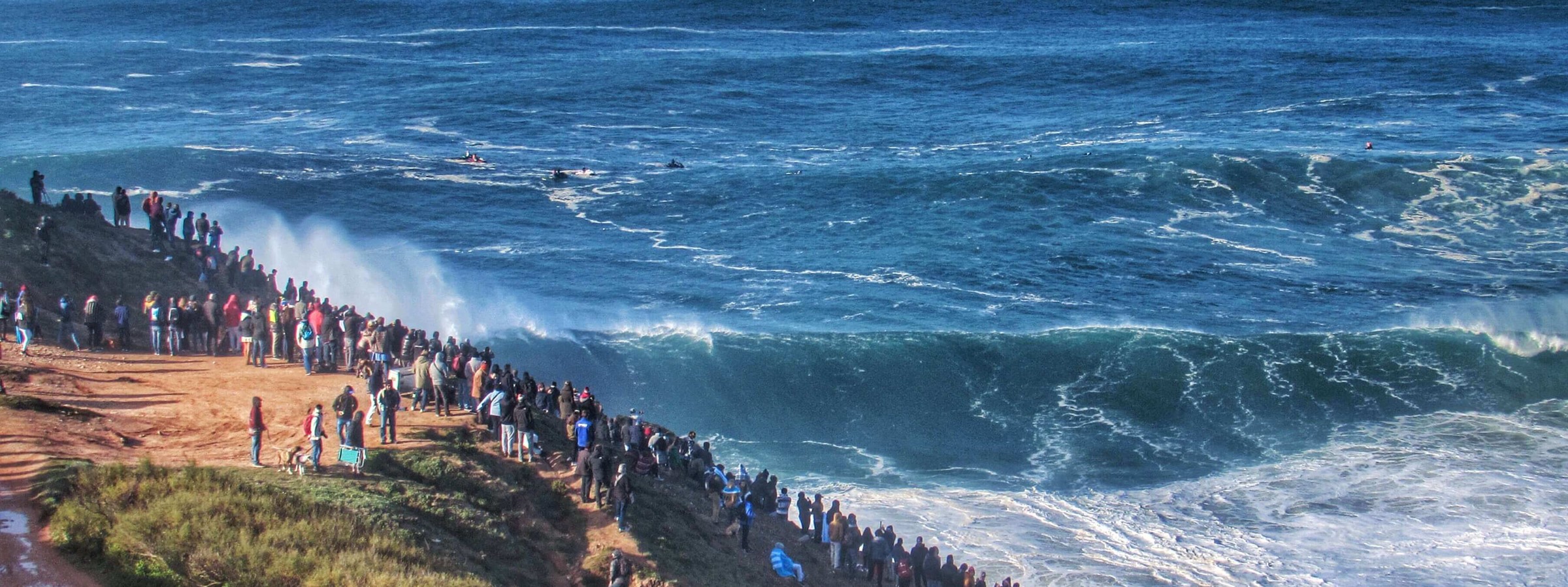 Spectators At Big Wave Event