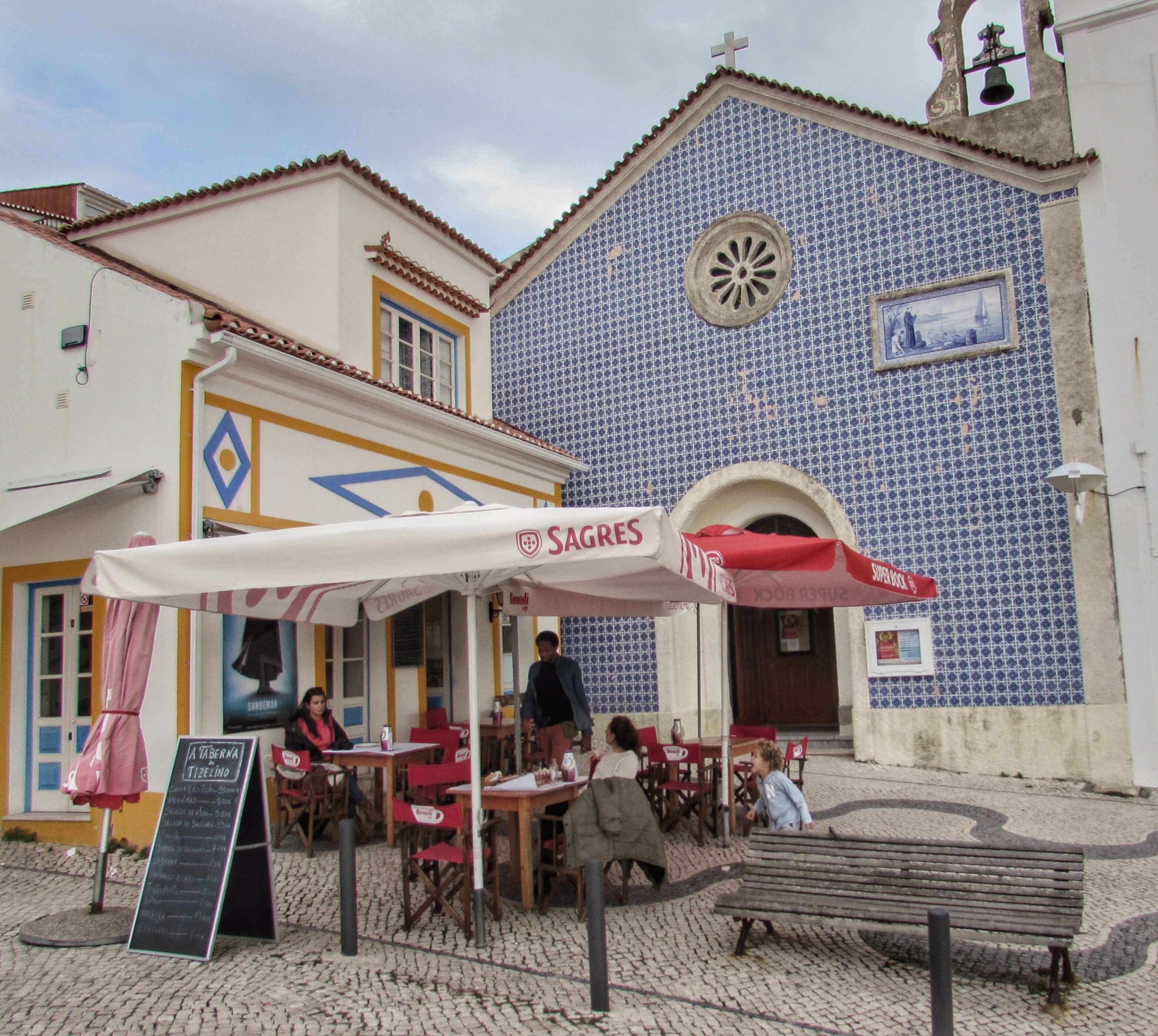 Cafes In Perfect Squares On Every Corner In Nazare