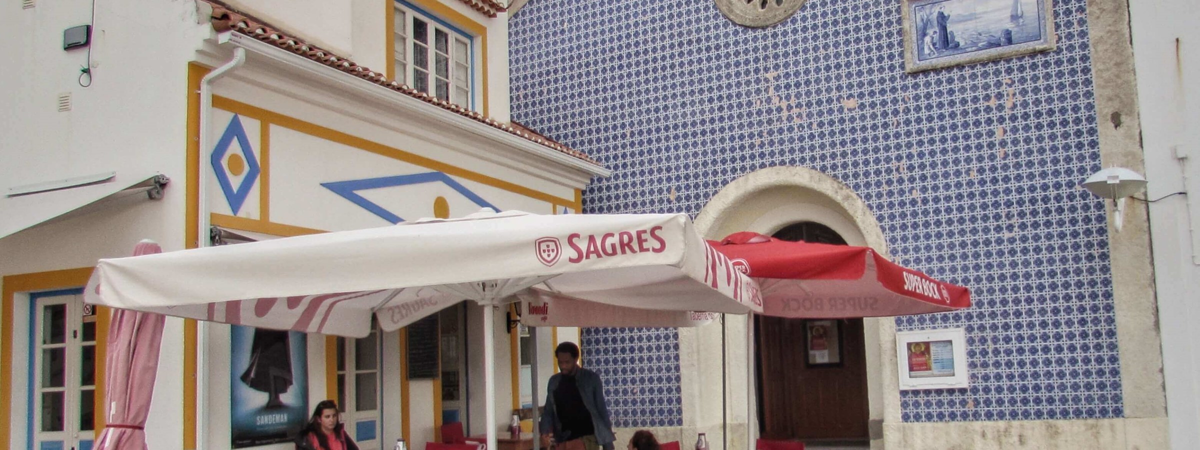 Cafes In Perfect Squares On Every Corner In Nazare