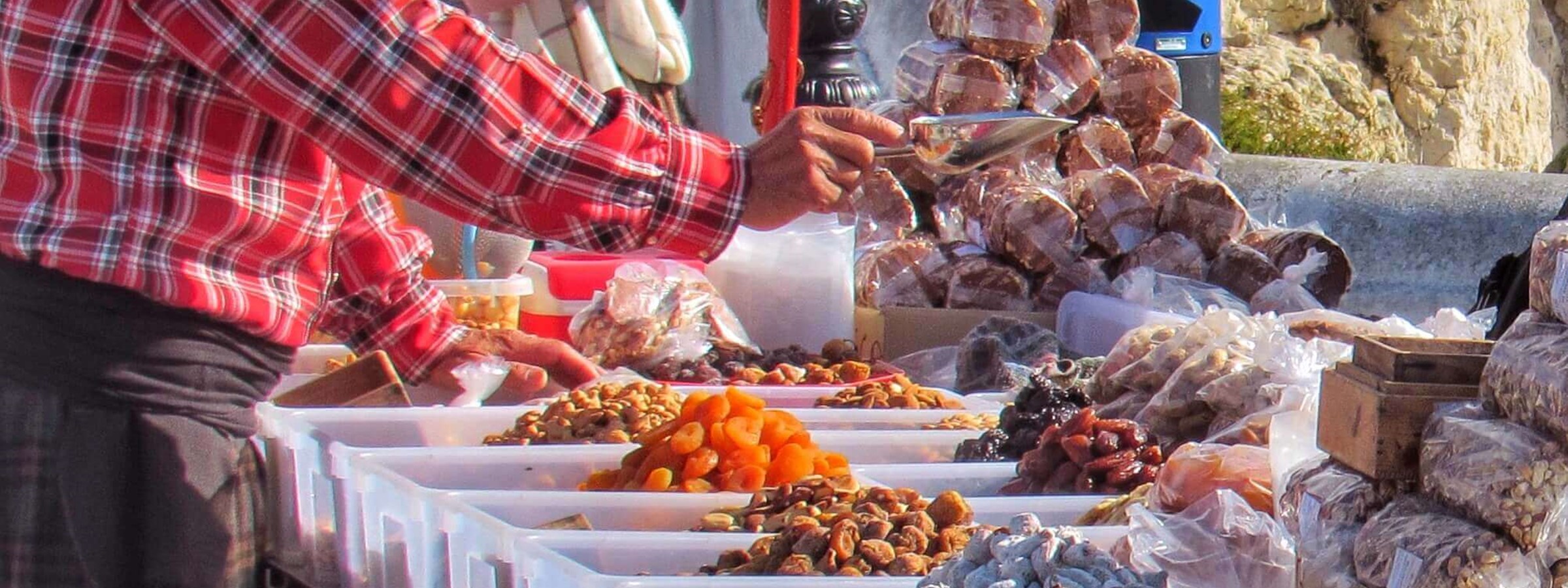 Local Vendors In Traditional Dress