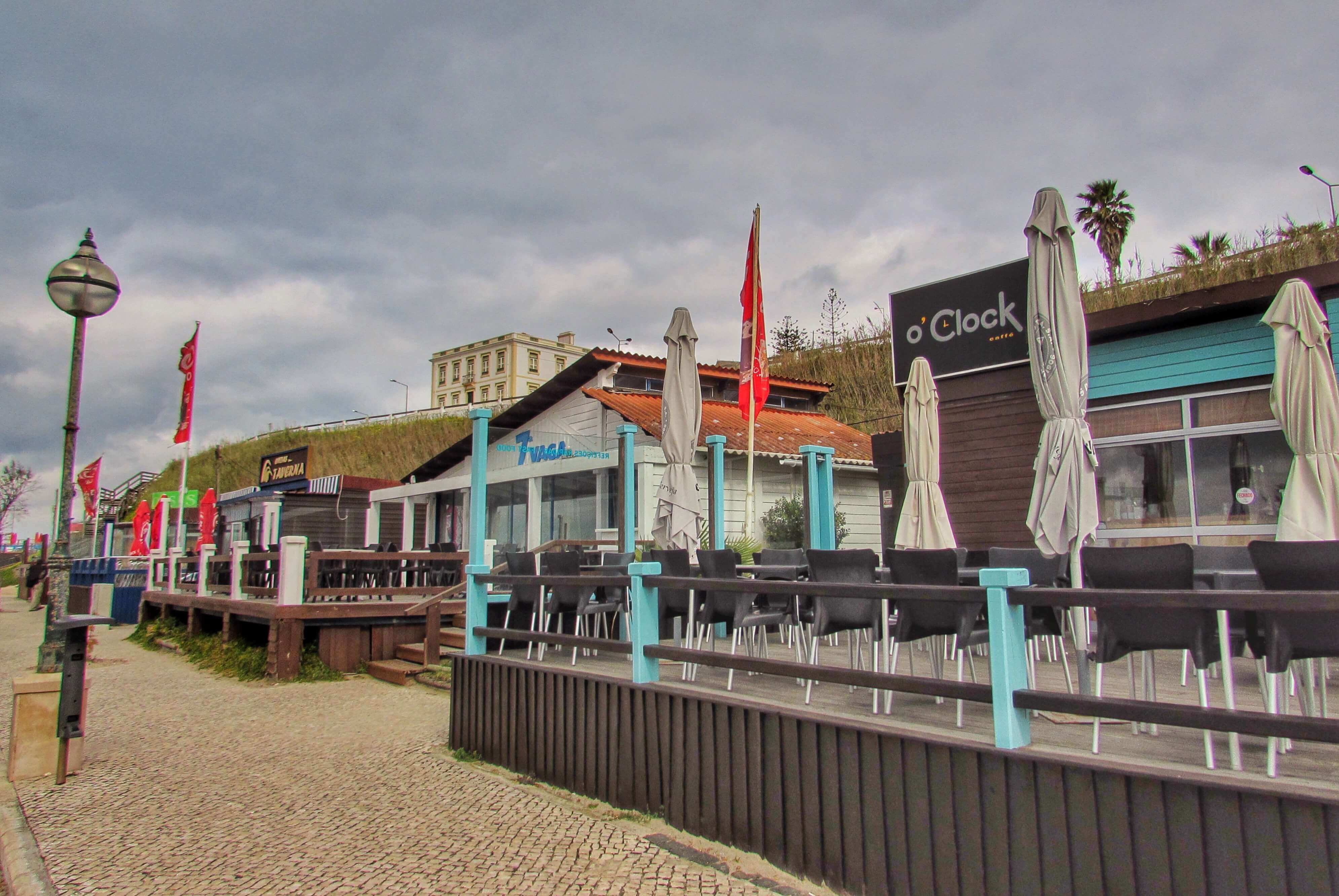 Plenty Of Bars And Restaurants On The Beach In Foz Do Arelho 