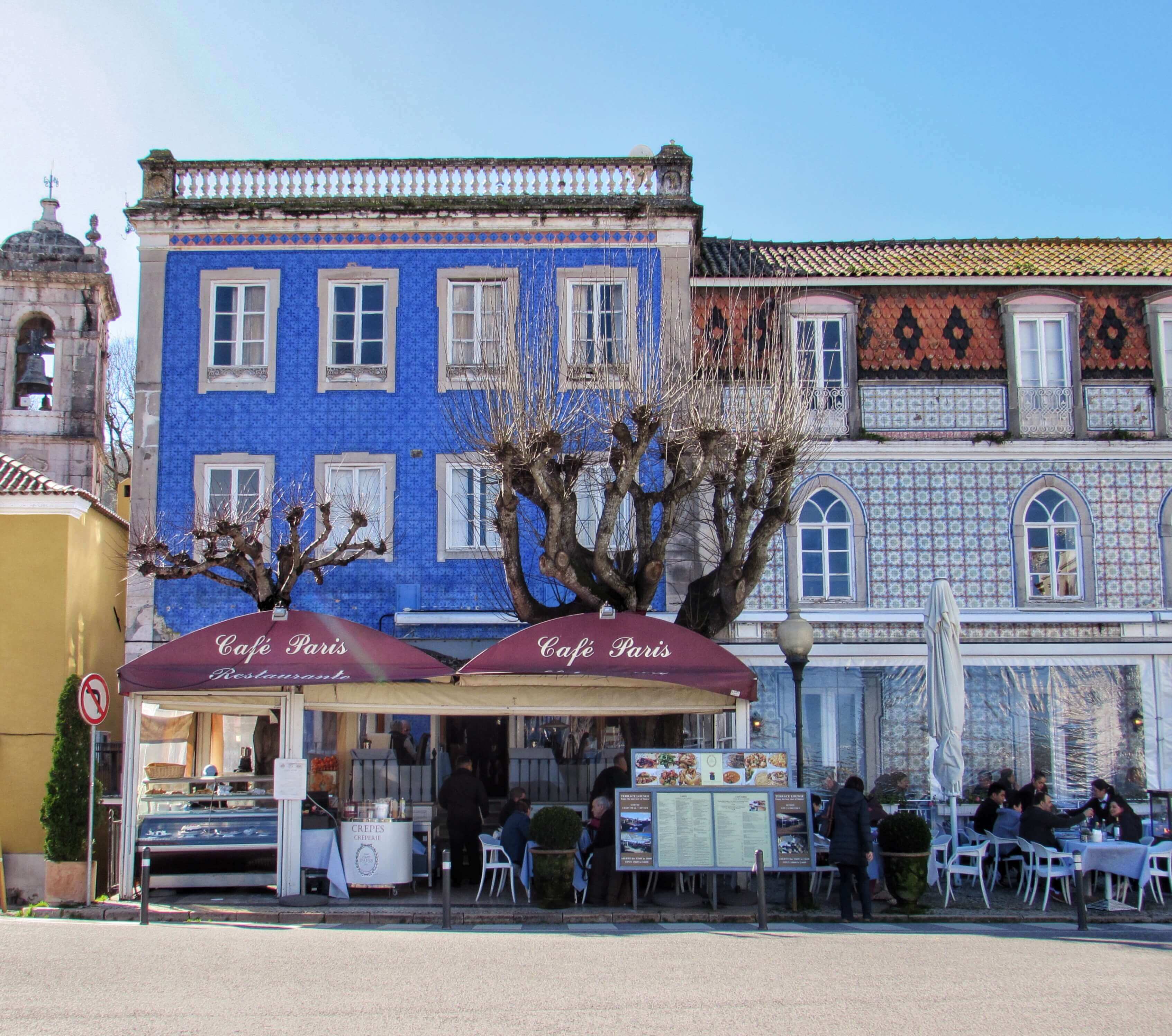 Many Cafes Surround The National Palace Of Sintra