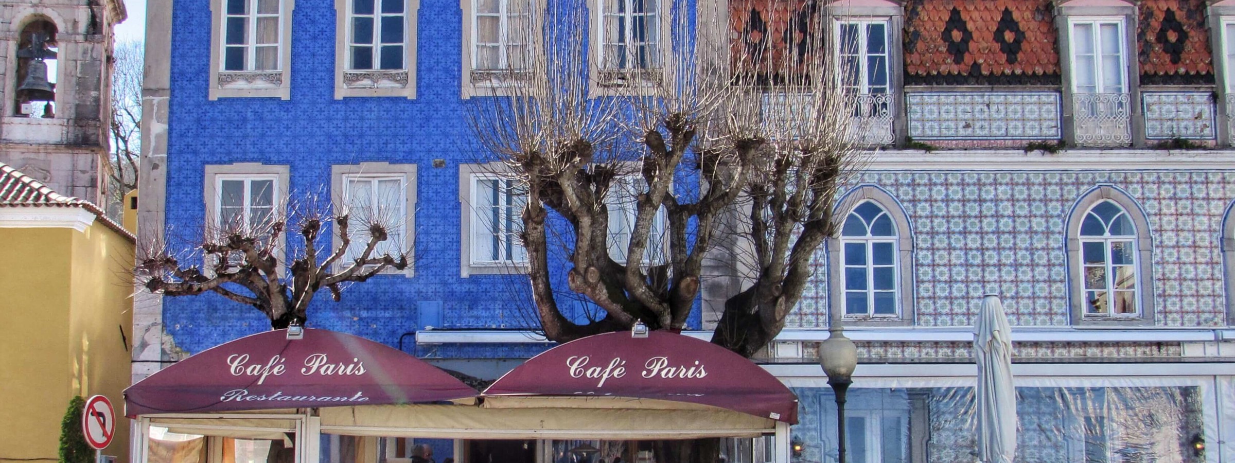 Many Cafes Surround The National Palace Of Sintra