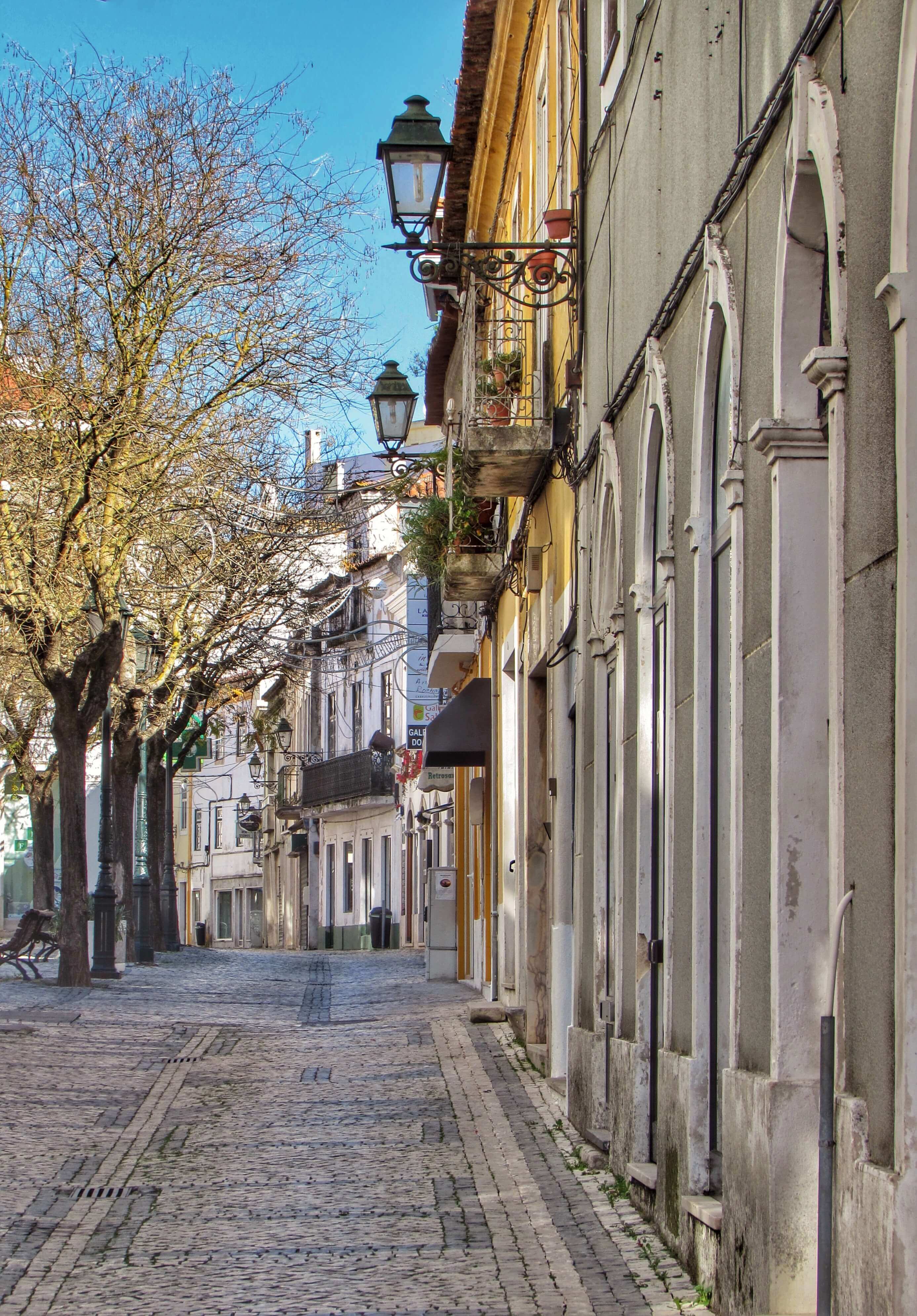 Cafes And Bars In Old Town Rio Maior