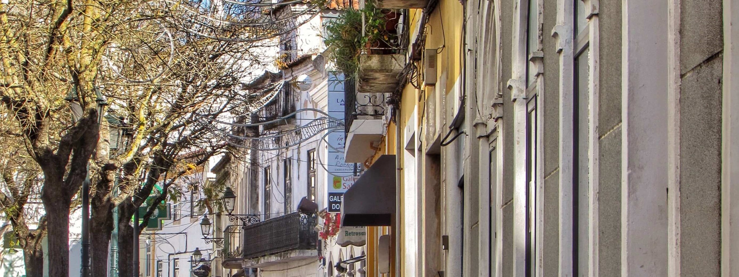 Cafes And Bars In Old Town Rio Maior