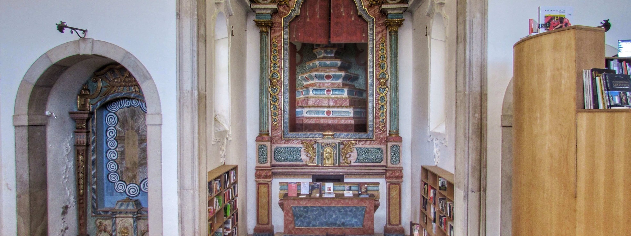 Historic Church Turned Bookstore In Obidos