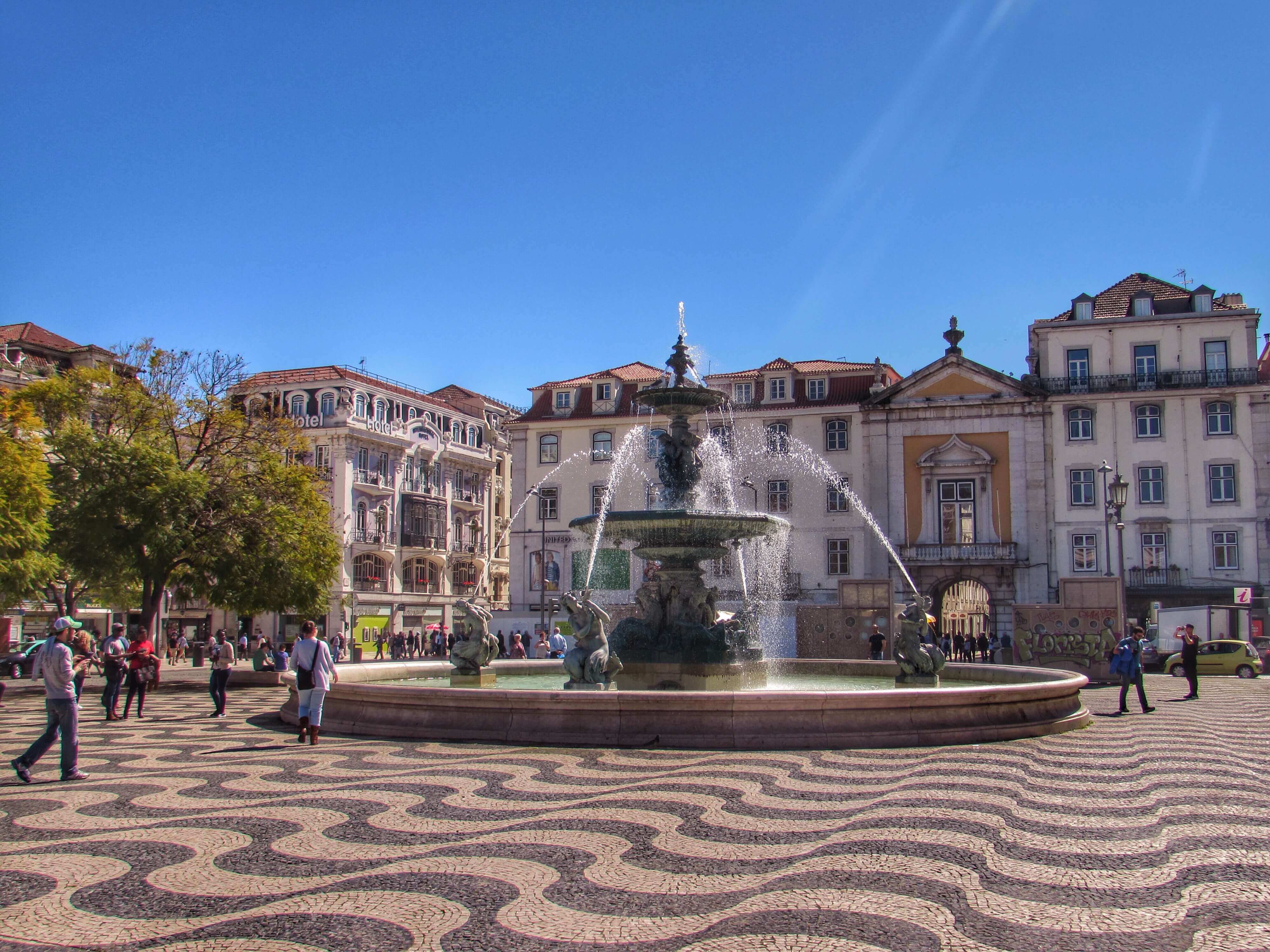 Many Unique Restaurants Fill The Squares In Lisbon