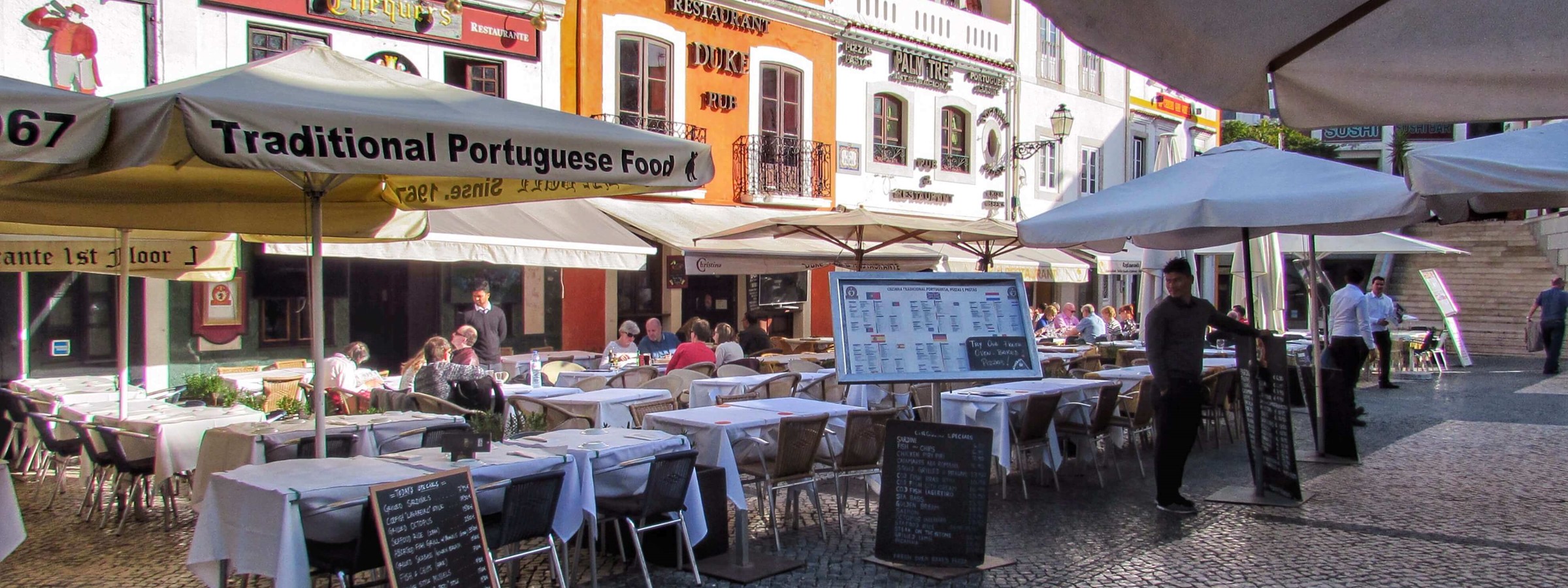 So Many Cobbled Squares For A Drink In Cascais