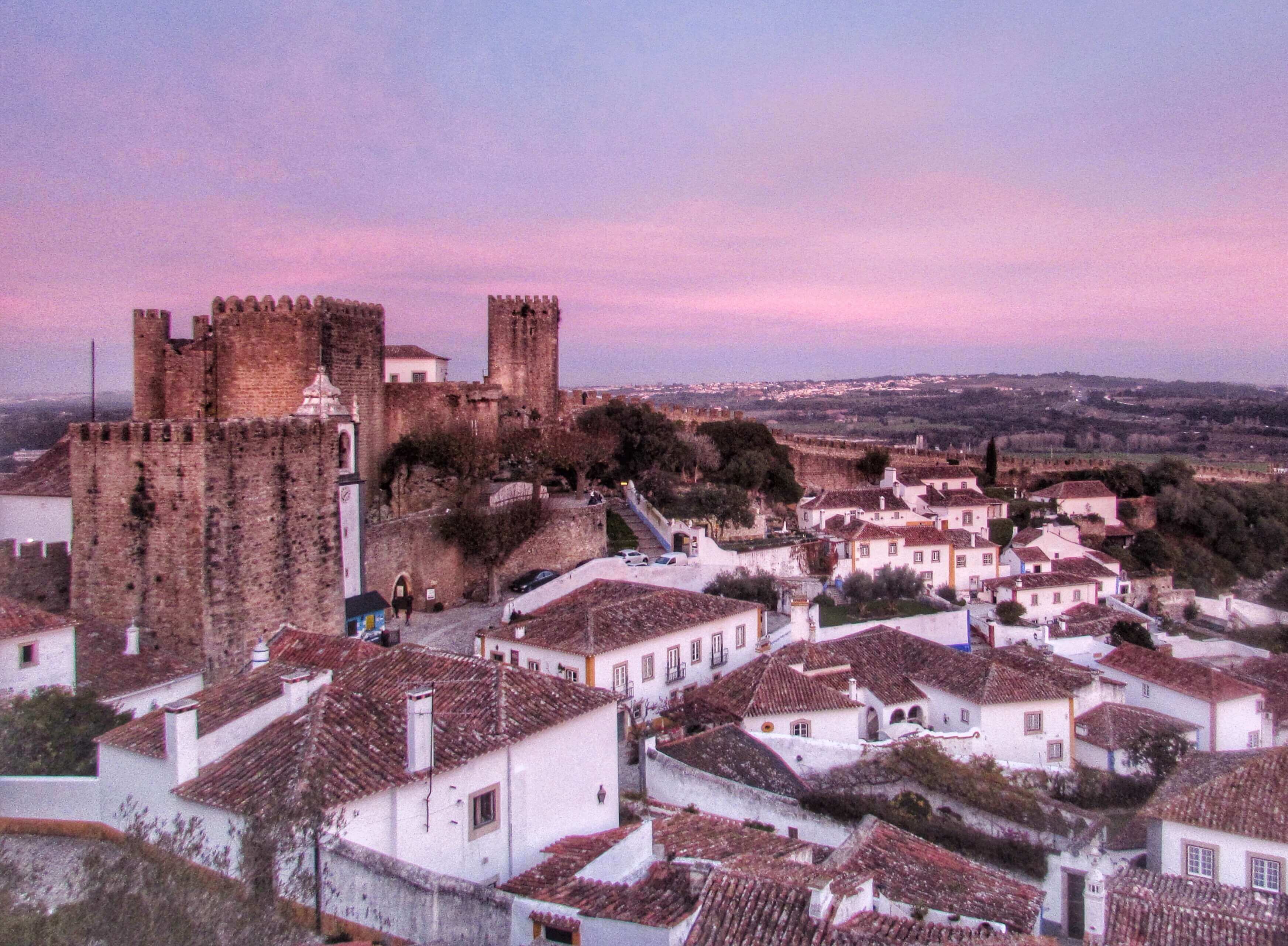 Sunset In Obidos