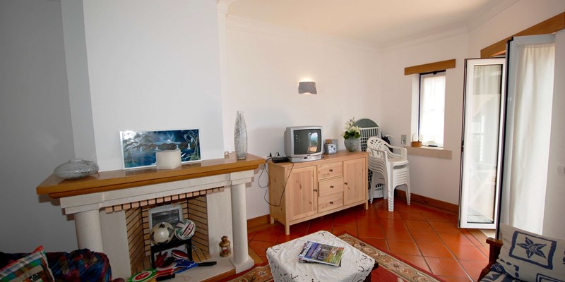 Lounge with fireplace