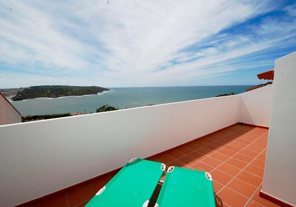 Private terrace overlooking the Atlantic ocean