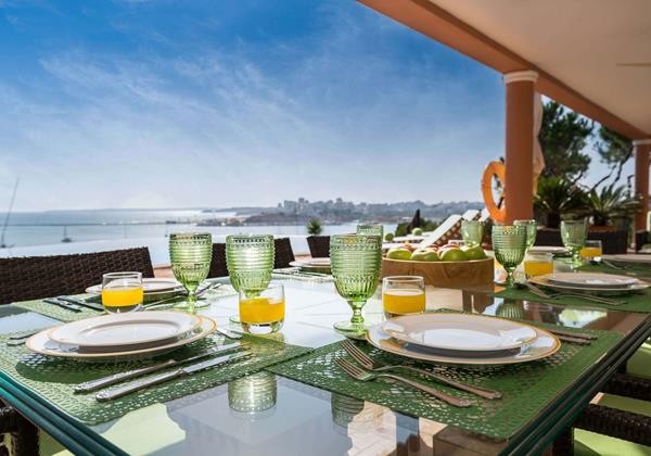 Dining Area With View Over The Pool